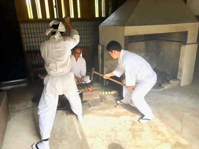 Japanese sword craftsman