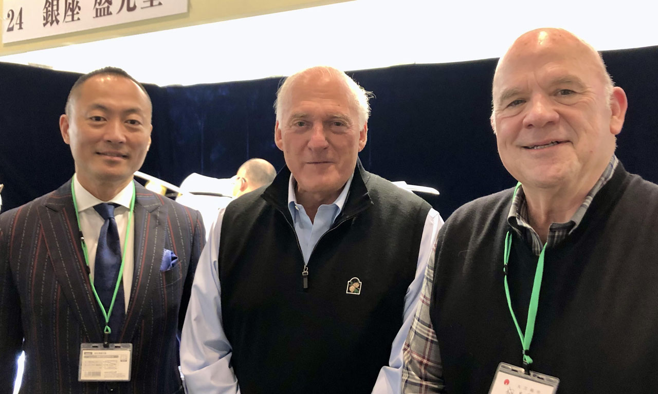 Master Hisashi Saito; Me, on jet-lag; and Fred Weissberg, Antique Sword Expert and dealer 